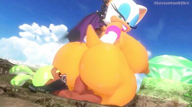 Inkling Boy's Hot Rough Sex with Rouge the Bat