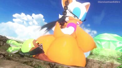 Inkling Boy's Hot Rough Sex with Rouge the Bat