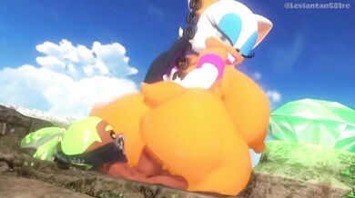 Inkling Boy's Hot Rough Sex with Rouge the Bat