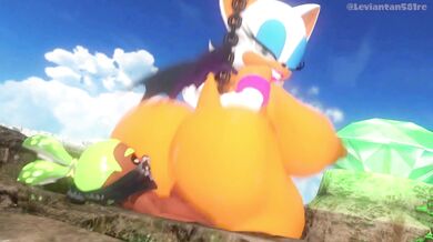 Inkling Boy's Hot Rough Sex with Rouge the Bat