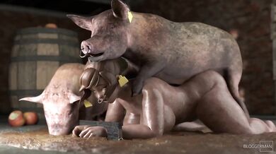 Pig Fucks Teen Slut!