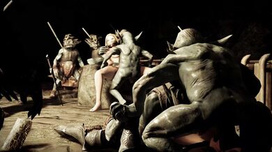 Luell's Anal Creampie Surprise in The Secret of Irkngthand: Part II with Serana and CHRS!