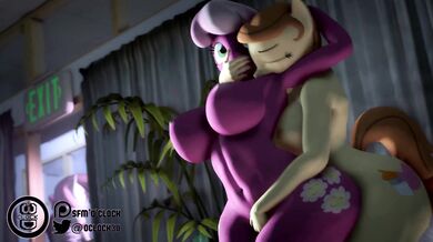 Slutty My Little Pony Cheerilee Gets Double Penetration in a Creamy Gangbang [sfmoclock]