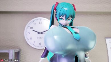 Curvylonix Busts Open Hatsune Miku's Toy Box and Spreads her Legs for a Good Look!
