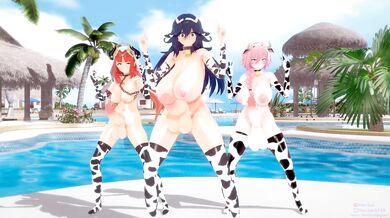 - Futa Cowgirls Nilou, Hex Maniac and Astolfo: The Phantom Riders