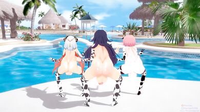 - Futa Cowgirls Nilou, Hex Maniac and Astolfo: The Phantom Riders