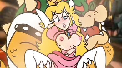 Princess Peach's Obsession with Big Bowser Dick [Jaguatiric4]
