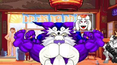 Big The Cat Gets Licked by Toriel