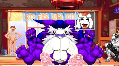 Big The Cat Gets Licked by Toriel