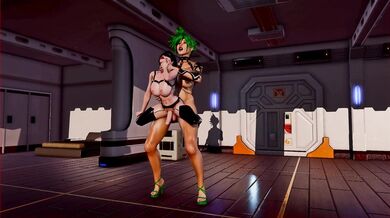 Emerald-haired Futanari Explores New Depths of Pleasure