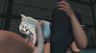 - Ahri's Hot Fitness Session Ends in a Facial Cream Pie