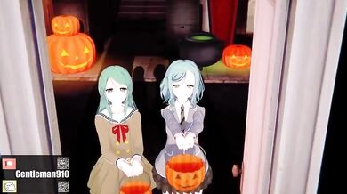 Hina and Sayo Hikawa's R18 HMV Bang Dream Porn Parody!