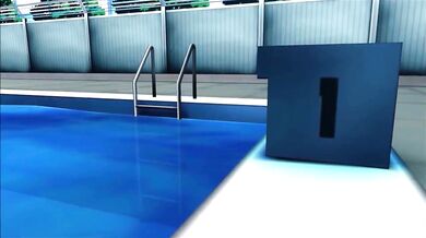 Hatsune Miku's Naughty Poolside Fun in a Tiny Bikini: Acid39's MMD Micro Party