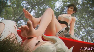Mercy's Foot Worship of Tracer Exposed!