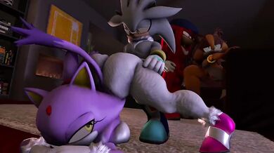 Knuckles Fucks Sonic's Pals In Group Sex Orgy!