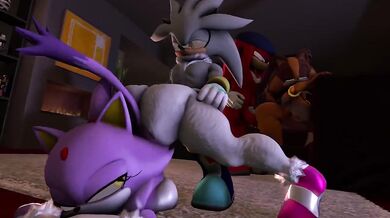 Knuckles Fucks Sonic's Pals In Group Sex Orgy!