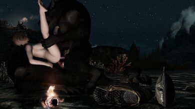 Double-penetrated by Lycans: A Skyrim Prison Guard's Wet Dream