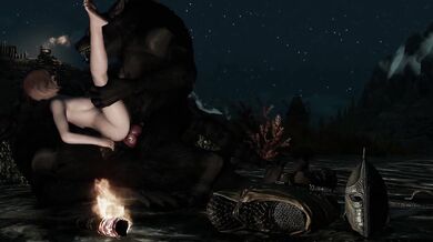Double-penetrated by Lycans: A Skyrim Prison Guard's Wet Dream