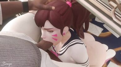 D.va's Secret Oral Submission to her Black Teacher [Blacked] [BeWyX]