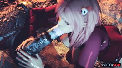 Monster Cock SFM Fucks Honoka's Mouth Wide Open [26Regions]