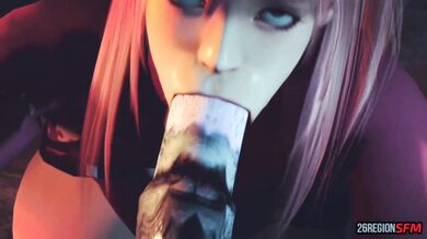 Monster Cock SFM Fucks Honoka's Mouth Wide Open [26Regions]