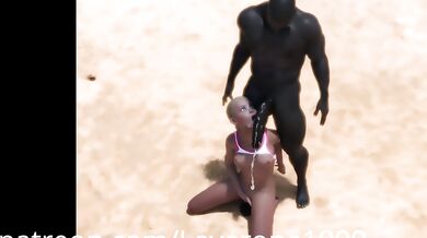 Layers of One Thousand: Beach Banged and Rendered in CGI Pornography
