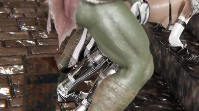 Perverted bitch slays assholes with her sword in Honey Select 2