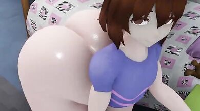 (Undertale): Frisk's Juicy Booty Exposed!