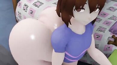 (Undertale): Frisk's Juicy Booty Exposed!