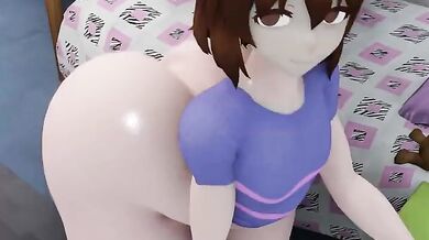 (Undertale): Frisk's Juicy Booty Exposed!