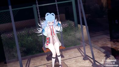Public Flashing with a Futa in the Playground