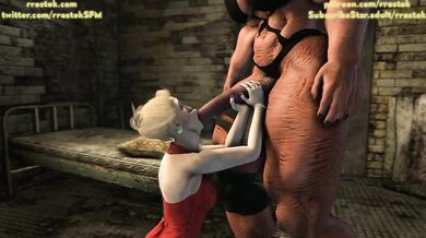 Scarlet from Final Fantasy Gets a Demonic Throat Fuck
