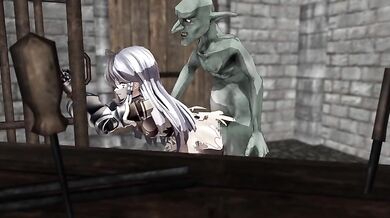 Little femboy ravaged by horny Manicac Goblin