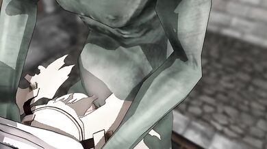 Little femboy ravaged by horny Manicac Goblin