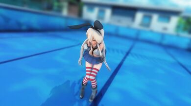 Uncensored Hentai Animation: Shimakaze's Deep Blue Town Delights with Drenching DreamHeart Ero-scenarios
