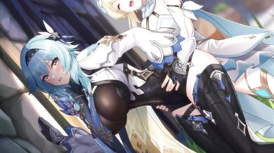 Eula's Tight Cunt Gets Pounded by a Monster Dick in (Genshin Impact)