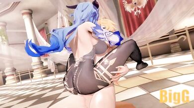 Unbridled Lust: Ganyu and Aether's Forbidden Romance [BigG]