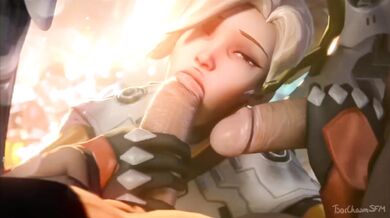 Double Donging the Nun: Overwatch's Mercy in a Hardcore Gangbang