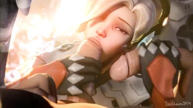 Double Donging the Nun: Overwatch's Mercy in a Hardcore Gangbang