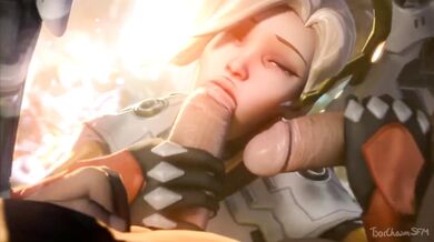 Double Donging the Nun: Overwatch's Mercy in a Hardcore Gangbang