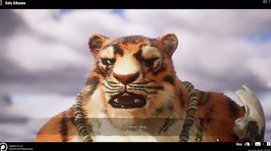 Tiger Fucks Redhead's Throat with his Big Dick
