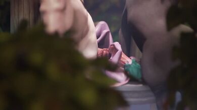Thrilling Threesome with Rapture and Two Stallions: A Voyeur's Dream Come True