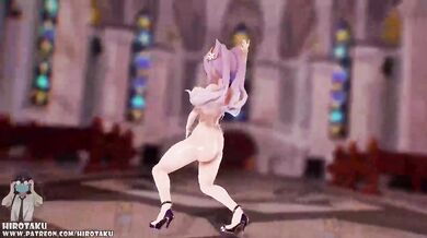Sultry Shake-off: Sexy Keqing Dances in Genshin Impact!