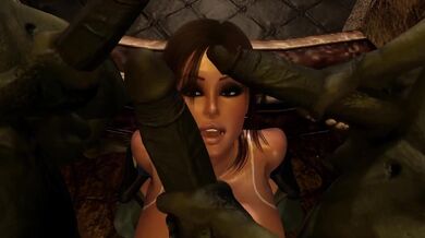 Lara's Threesome with Three Monstrous Lovers [Dingo1489]