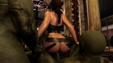 Lara's Threesome with Three Monstrous Lovers [Dingo1489]