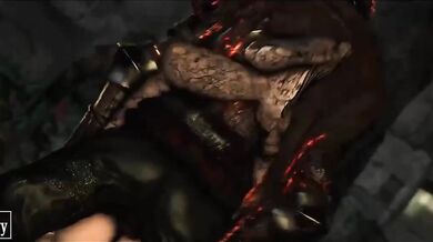 Naked and Lustful Ashen Goddess Ravages Flame Guardian's Sensual Curves - Elongated Terror