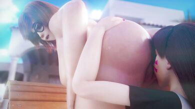 Mei's Sensual Tongue in D.va's Muffin[4K HQ]