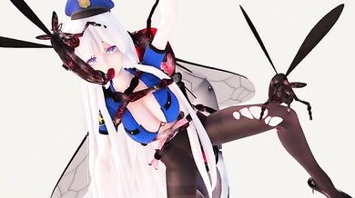 Black Silk Pantyhose Shine Fucking Insects