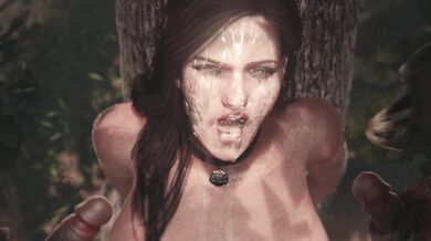 Nekker and Yennefer's Big Tit Pregnancy Bukkake Adventures