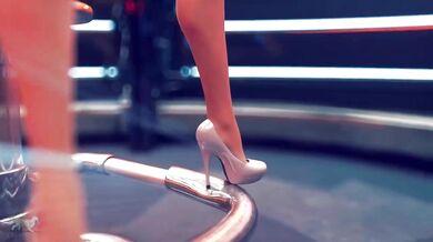 Cybernetic Creature's Sexual Encounter with Futuristic Fuck Toy